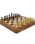 Travel Chess Set | Wooden | Magnetic | Folding | 25cm