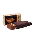 Travel Chess Set | Wooden | Magnetic | Folding | 18cm