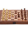 Travel Chess Set | Wooden | Magnetic | Folding | 25cm
