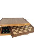 Wooden Chess Set In Box | Walnut & Oak | 50cm Board | Timeless Chess Pieces | Sheesham & Boxwood | 8.5cm King | SW43B50K