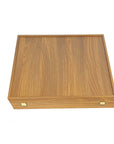 Wooden Chess Set In Box | Walnut & Oak | 50cm Board | Timeless Chess Pieces | Sheesham & Boxwood | 8.5cm King | SW43B50K