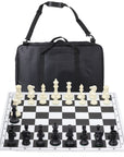 Hardback Folding Chess Set with Deluxe Canvas Bag | 57mm Squares
