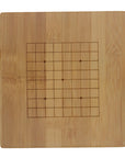 BAMBOO GO SET | Board (13x13 grid) | 2 Bowls | Ceramic Single-Convex Stones