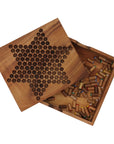 CHINESE CHECKERS in Box | 15 cm | Solid Wood