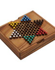 CHINESE CHECKERS in Box | 15 cm | Solid Wood