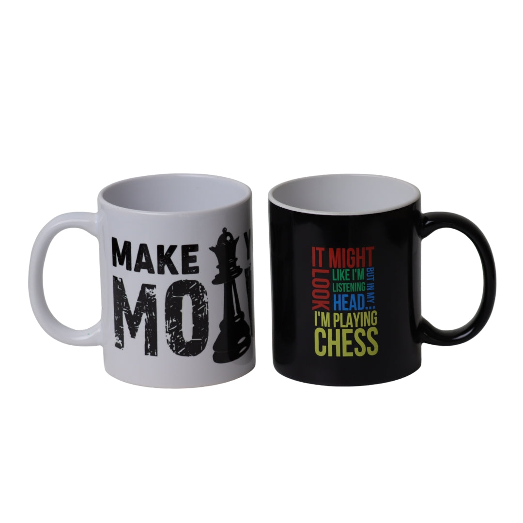 Chess Themed Coffee Mugs | Gloss Finish