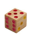 DICE | 12 mm | Wood with Multicolour Print | Individual Dice