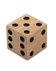 DICE | 20 mm | Wood with Black Print | Individual Dice