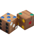 DICE | 40 mm | Wood with Multicolour Print | Individual Dice