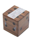 DICE BOX | 9 cm | Solid Wood | 25 pieces