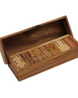 DOMINOES | Double-6 Set | Hardwood | 50 × 27 mm Blocks