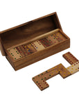 DOMINOES | Double-6 Set | Hardwood | 50 × 27 mm Blocks