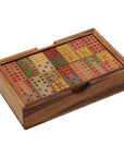 DOMINOES | Double-9 Set | Hardwood | 50 × 25 mm Blocks