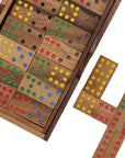 DOMINOES | Double-9 Set | Hardwood | 50 × 25 mm Blocks