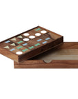 DOMINOES with Geometric Shapes | Monkeypod Wood | incl Box