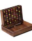 FOUR IN A ROW 2D | 17cm | Wood | Yellow & Pink Balls
