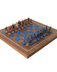 KING ARTHUR | Resin Chess Pieces | 84mm King | Kiaat Solid Wood Chess Board | 44mm Squares