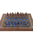 KING ARTHUR | Resin Chess Pieces | 84mm King | Kiaat Solid Wood Chess Board | 44mm Squares