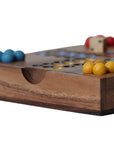 LUDO | 16cm | Monkeypod Wood | 4 Players