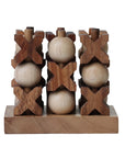 Noughts & Crosses | 10cm | 3D | Solid Wood