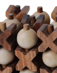 Noughts & Crosses | 10cm | 3D | Solid Wood