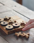 Noughts & Crosses | 14cm | Solid Wood