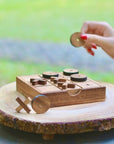 Noughts & Crosses | 14cm | Solid Wood