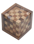 PENTOMINO CHESS CUBE | 8 cm | Solid Wood | 25 Pieces