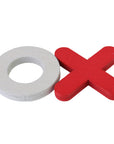 Plywood Noughts & Crosses | Red & White | 14cm