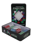 Poker Chips Set | 100 Chips & Dealer Button