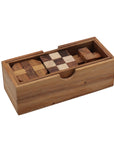 PUZZLE SET of 3 | Diamond Puzzle, Notched Stick, Snake Cube