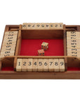SHUT THE BOX | 4 Player | 22 cm | Solid Wood