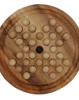 SOLITAIRE with Wooden Balls | 26 cm Board | Solid Wood