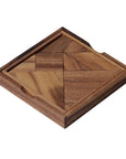 TANGRAM SQUARE | 12cm | Monkeypod Wood