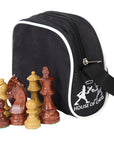 Wood Grain Mousepad Chess Set | Triple Weighted Plastic Chess Pieces