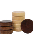 Travel Chess & Checkers Set | Folding | Magnetic | Walnut & Maple | 40cm