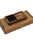 WOODEN GO SET | Fold Board (19x19 grid) | Wooden Stones