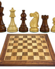 American Staunton | Brown Kiaat & Beech solid wood board (large)