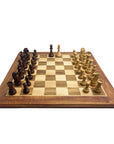 American Staunton | Brown Kiaat & Beech solid wood board (large)