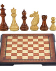 MEGHDOOT Wooden Chess Set with Rosewood & Mother of Pearl Beech Board | 42mm Squares