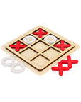 NOUGHTS & CROSSES | 15 cm | Plywood | Red & White