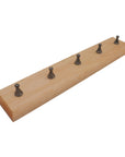 RACK | 47 x 19 cm | Solid Wood with Metal Pawns | For Keys or Medals