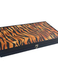 Backgammon | Leatherette | Safari | Side Racks | 48cm