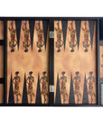 Backgammon | Leatherette | Safari | Side Racks | 48cm