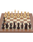 ST. PETERSBURG Wooden Chess Set with Walnut & Mother of Pearl Board | 50mm Squares