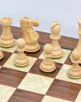 ST. PETERSBURG Wooden Chess Set with Walnut & Mother of Pearl Board | 50mm Squares