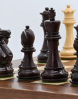ST. PETERSBURG Wooden Chess Set with Walnut & Mother of Pearl Board | 50mm Squares