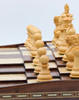 STALLION KNIGHT Wooden Chess Set with 3D Beech Board | 50mm Squares