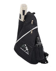 Tournament Chess Bag in black canvas, perfect for carrying chess gear securely and conveniently.