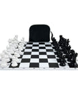 Traditional black & white finish pieces & vinyl fold board| x large